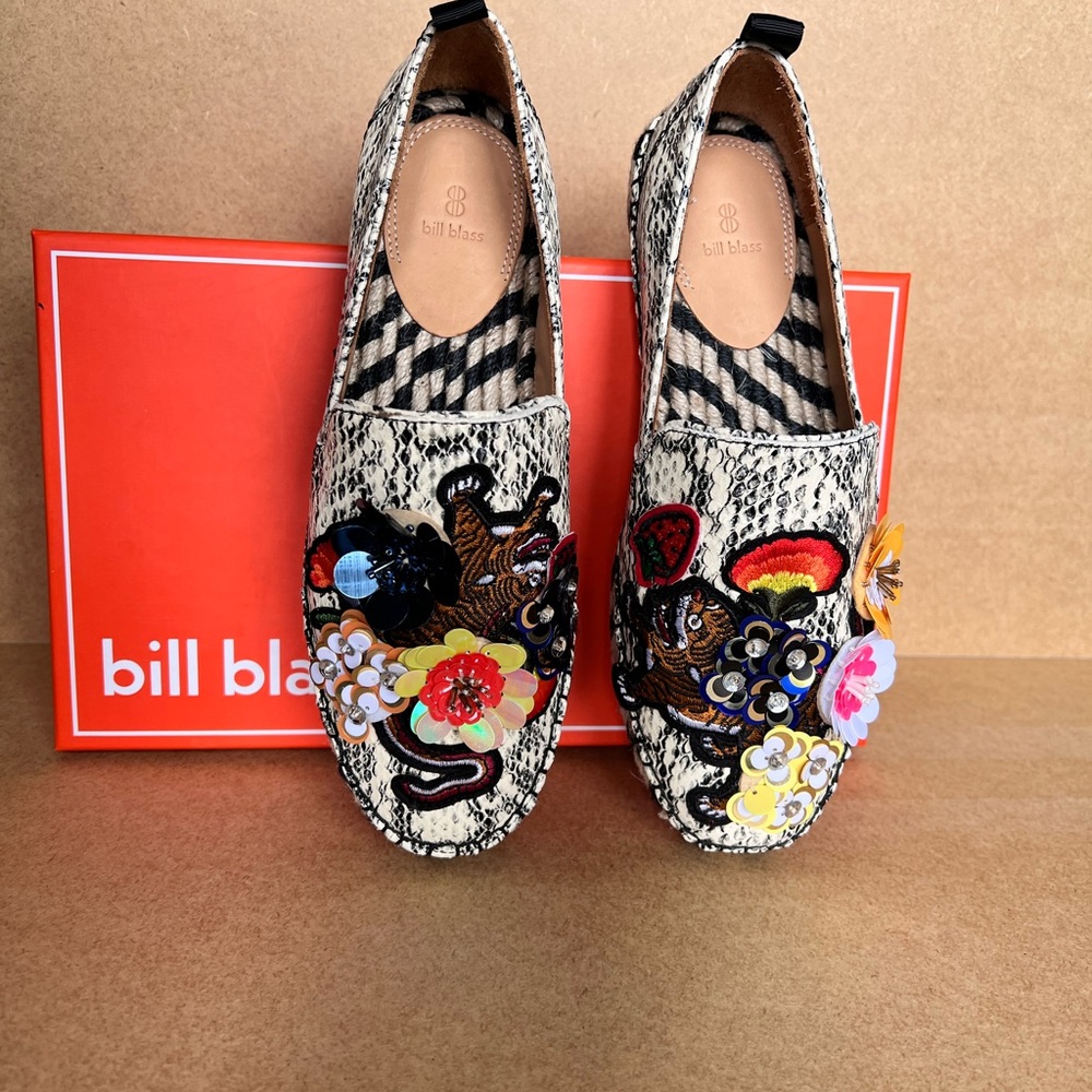 New Bill Blass Espadrilles (Anthropology limited edition) with dust bag and box